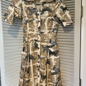 Girls from Savoy Floral Bird Print Dress size zero